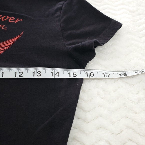 Harley Davidson Women Small Cap Short Sleeve TShirt Black US Flag Columbia SC - Picture 7 of 9